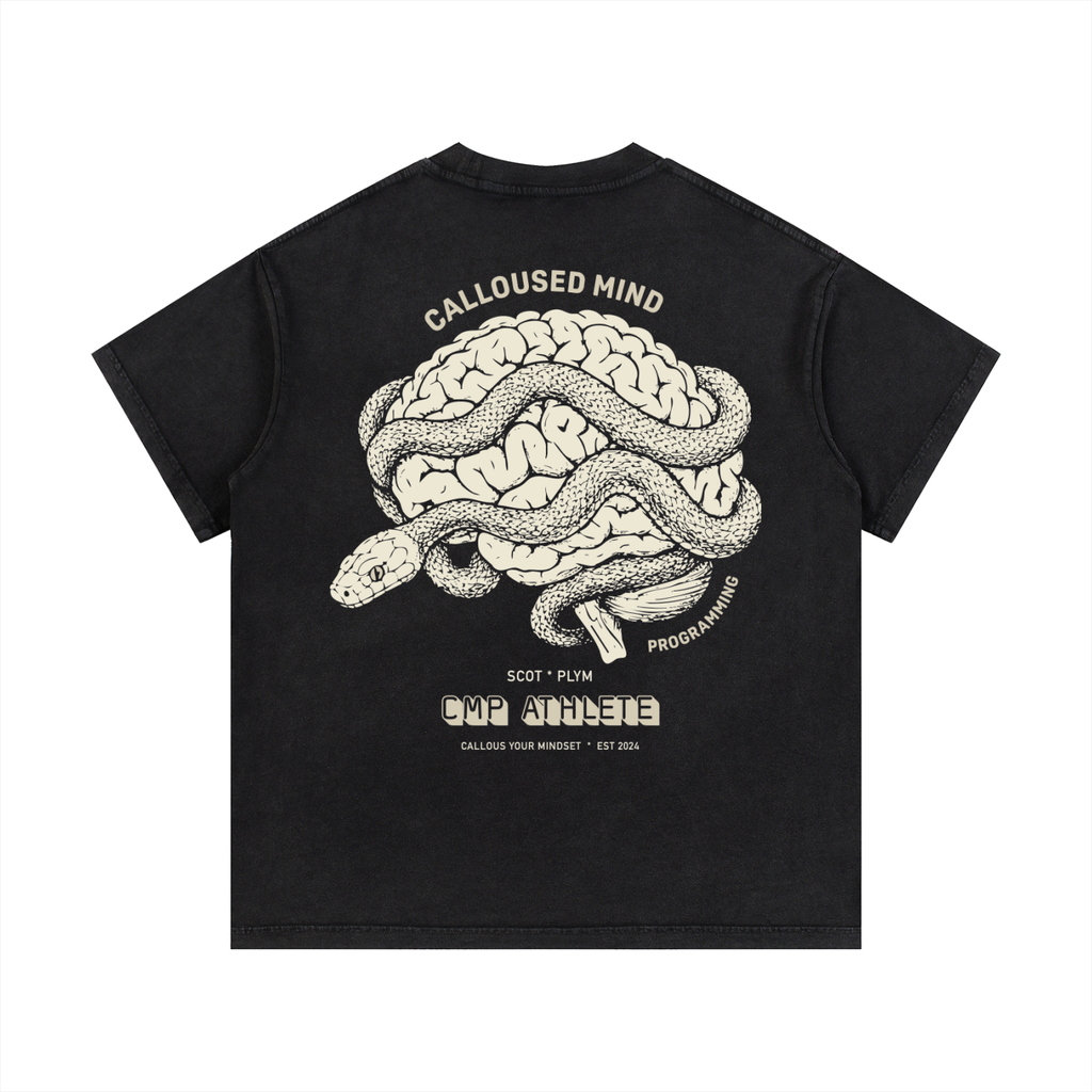 CMP Snake Tshirt - Washed Black