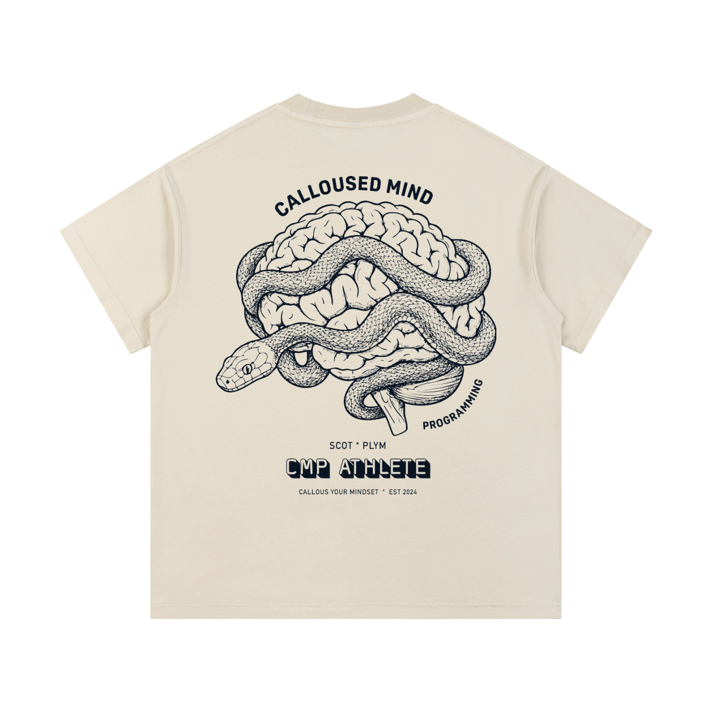 CMP Snake Tshirt - Washed Bone